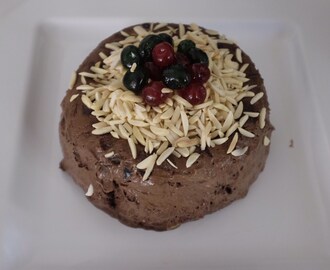 Frozen Chocolate Christmas Pudding