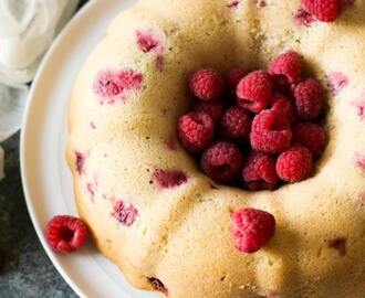 Super Moist Gluten Free Raspberry Vanilla Pudding Bundt Cake