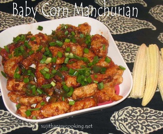 Baby Corn Manchurian