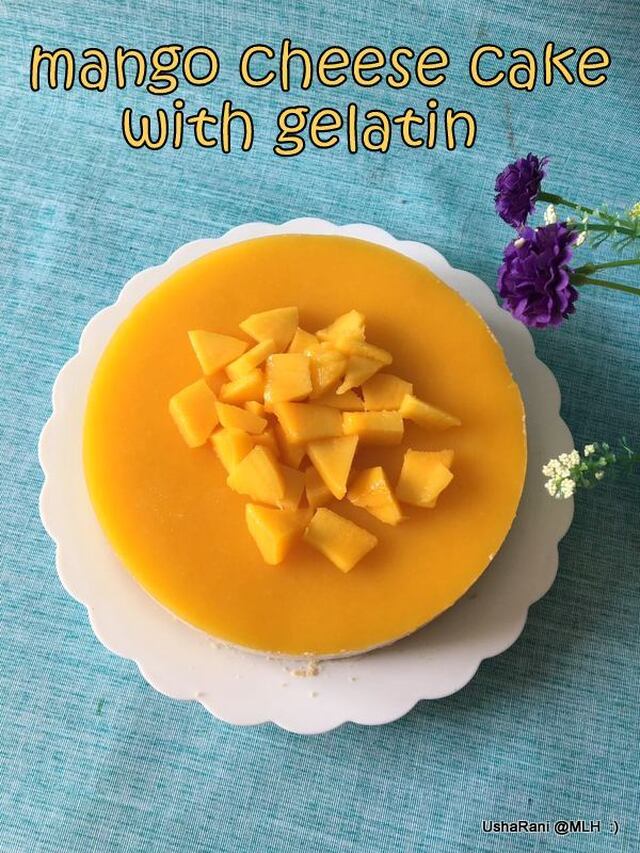 Mango Cheese Cake With Gelatin | How To Prepare Mango Cheese Cake | Best Mango Cheese Cake Recipe Using Gelatin