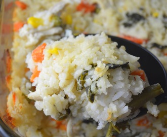Kale, Rice and Vegetable Freezer Casserole