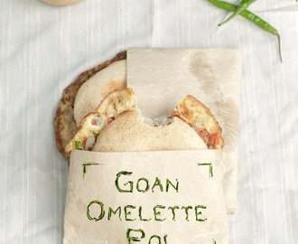 Goan Omelette Poi – Spiced Egg Omelette Bread Sandwich – Indian Street Food