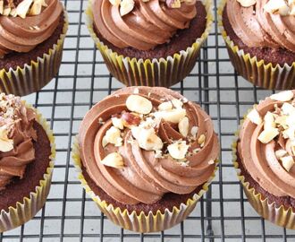 Chocolate Hazelnut Cupcakes | Gluten Free