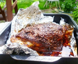 slow roast shoulder of lamb with middle eastern spices