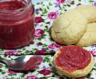 Boudoir Biscuits and Cranberry Curd (TWO RECIPES)