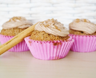 Cupcakes de canela con buttercream de chocolate y canela… ¡Super-mega-esponjosos!
