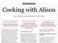 Cooking with Alison