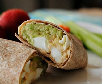 Tuna egg salad wrap with avocado and product review