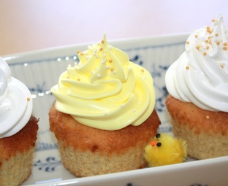 Citronmåne-cupcakes