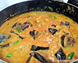 Eggplant Curry/Brinjal Gravy/Bengali Beguner Kalia.