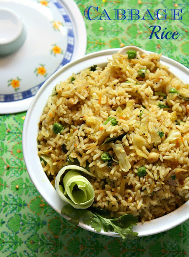 Cabbage Rice Recipe | Variety Rice Recipe | Lunch box recipes