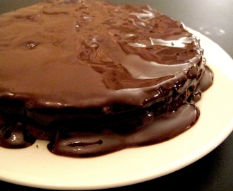 En riktig forførerisk sjokoladekake.