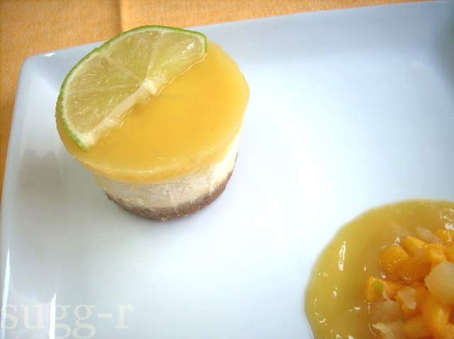 [whole kitchen] new york cheesecake...con mango y limón!