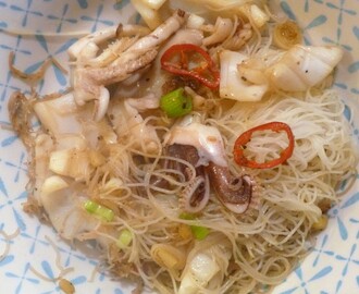 salt and Pepper squid and noodle Stir Fry Recipe