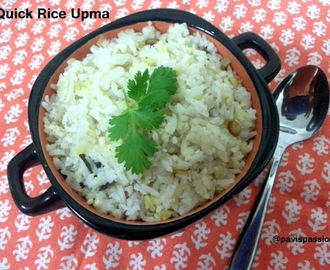 Quick Rice Upma | Muzhu Arisi Upma