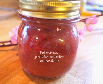 Jordbær-rabarber marmelade til ungerne