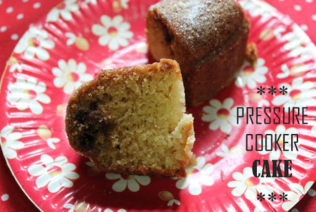 Pressure Cooker Cake / Eggless Vanilla Milk Cake / One Bowl Vanilla Cake / Pressure Cooker Vanilla Cake