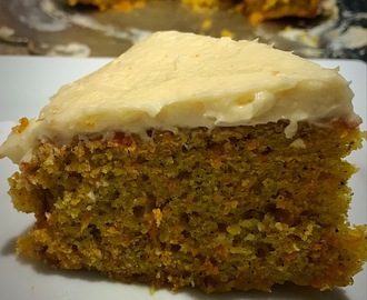 Carrot cake with cream cheese frosting