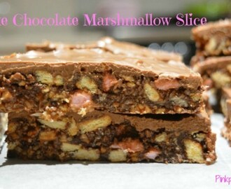 No Bake Chocolate Marshmallow Slice Recipe