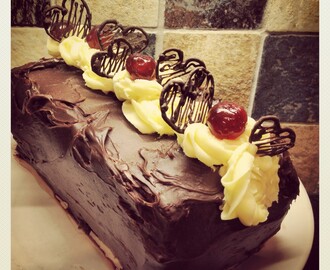 Valentine's Day Black Forest Chocolate Cherry Cake