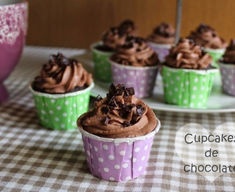 Mini cupcakes de chocolate y trufa