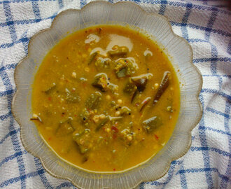 Bhindi/Okra/Ladies Finger Tamarind curry (Vendaikai Puli)