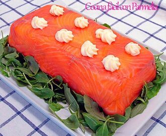 Pastel de salmón con pan de molde