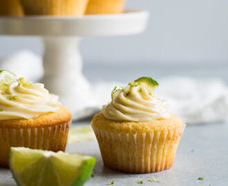 Margarita Cupcakes with Tequila Cream Cheese Frosting
