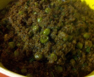 Keema Matar/Minced Meat with Peas, The Indian Way