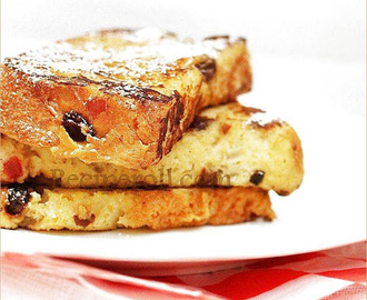 Panettone French Toast | French Toast With Homemade Fruit Bread