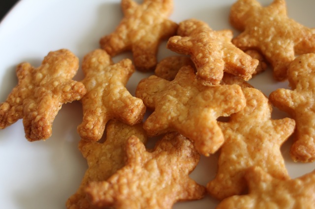 Little Gold Men! (Or cheese biscuits) for babies, toddlers and adults