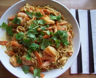 Dr. Ava's Sweet Curry Prawn Sauce with Egg Noodles