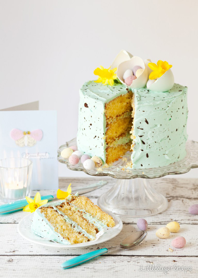 Speckle Cake: White Chocolate Mint Layer Cake