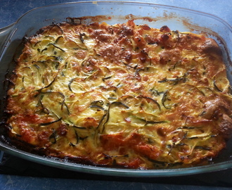 Zucchinispaghetti Kuchen (Gemüse)