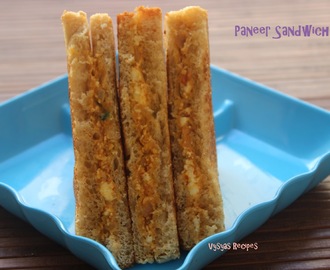 Paneer Sandwich Recipe - Easy Paneer Sandwich Recipe