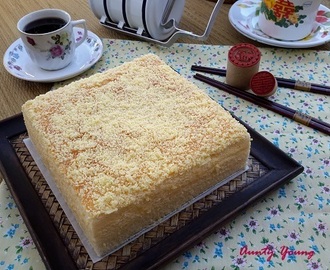 古早味帕美申芝士蛋糕 (Taiwanese Parmesan Cheesy Sponge Cake)
