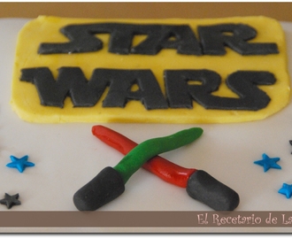 Tarta de chocolates y fondant Star Wars