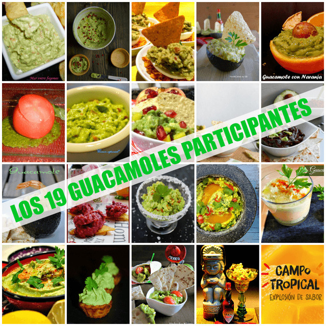 Concurso Tu Mejor Guacamole - Los guacamoles participantes