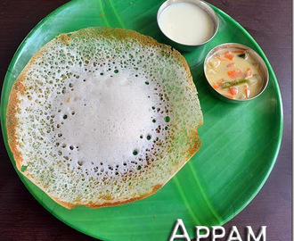 APPAM RECIPE WITHOUT YEAST,COCONUT MILK,COOKING SODA – SOUTH INDIAN BREAKFAST RECIPES