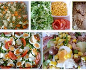 Salada Russa com Atum e Maionese