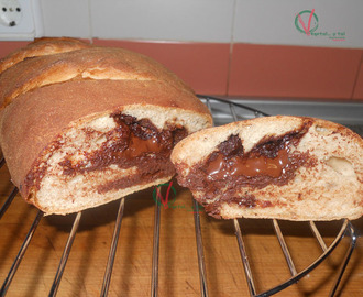 Pan de canela con chocolate