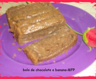 MFP - Bolo de Chocolate e Banana (sem ovos)