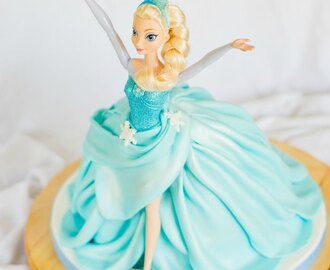 Tarta de muñeca Elsa (Frozen) - Paso a paso