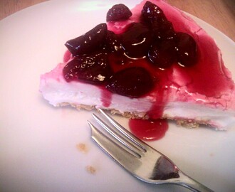Cherry Bakewell cheesecake
