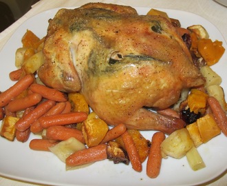 Roast chicken & root vegetables