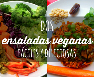 dos ensaladas veganas fáciles y deliciosas {invitadas} #ponunaensalada