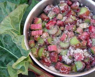 Rabarberkompot – brug den som dressing på grøn salat