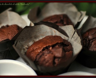 Muffins de chocolate al estilo Starbucks®