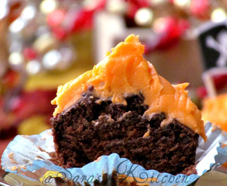 Vegan Pumpkin chocolate cupcake & choco chip muffin ~ Baking Partner's challenge 3