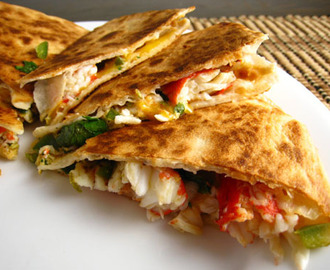 Spinach and Cheese Quesadillas... A Mexican' Treat.. !!